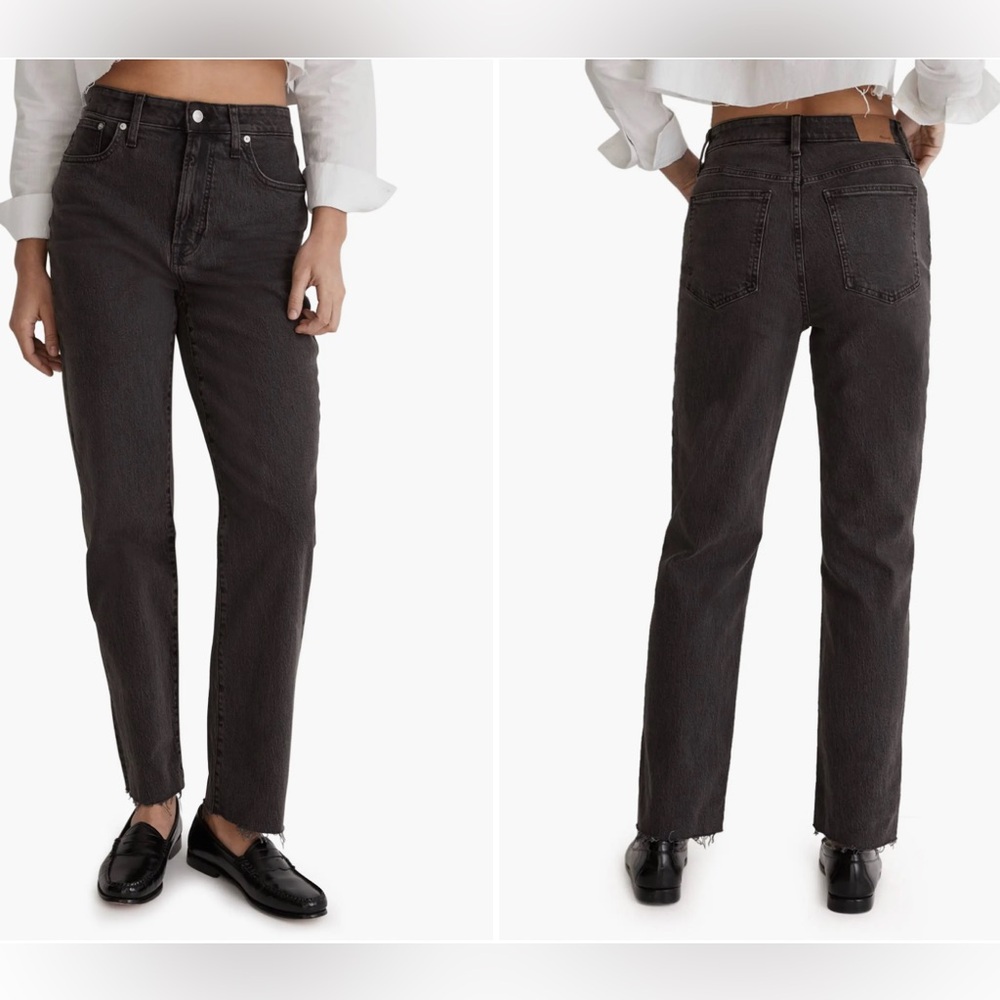 Madewell The Perfect Vintage Jean Size 23 Lunar Wash High Rise Straight Leg